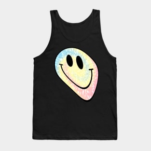 Trippy Psychedelic Smile Face Tie Dye Tank Top